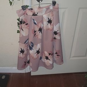 Floral Pink Skirt